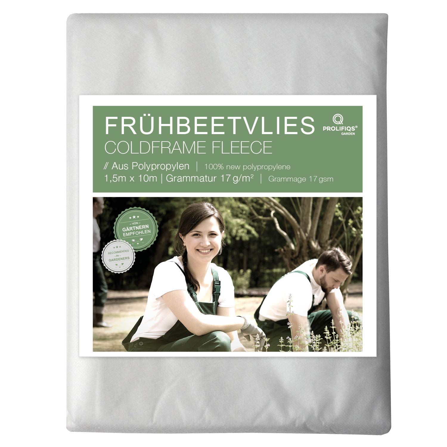 Frühbeetvlies 1,6m x 5m 17g/m2 Beetvlies Gartenvlies Schutzvlies Frostschutz 
